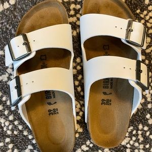 Birkenstock Arizona Slide Sandal - White